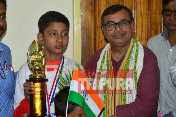 Tripura boy solves 70 sums within 5 minutes, becomes World Grand Champion